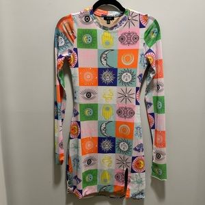 AFRM Multicolor Long Sleeve Dress